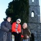 Leo Linehan with Alice Taylor the renovation committee PRO Restored Innishannon Church Tower