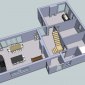 3D drawings of the ground floor layout New build 3D drawing