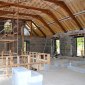 linehan construction new build timber trusses reclaimed timber trusses interior new build warm roof system cork