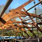 linehan construction old timber trusses new build old salvaged timber trusses cork