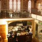 reconstructed restaurant entrance