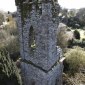 Side view of the Innishannon church tower church tower under construction