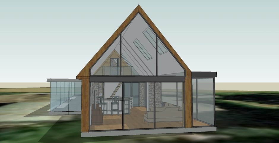 House extension external view House extension external view