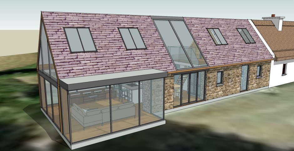 3D house extension plan 3D house extension plan