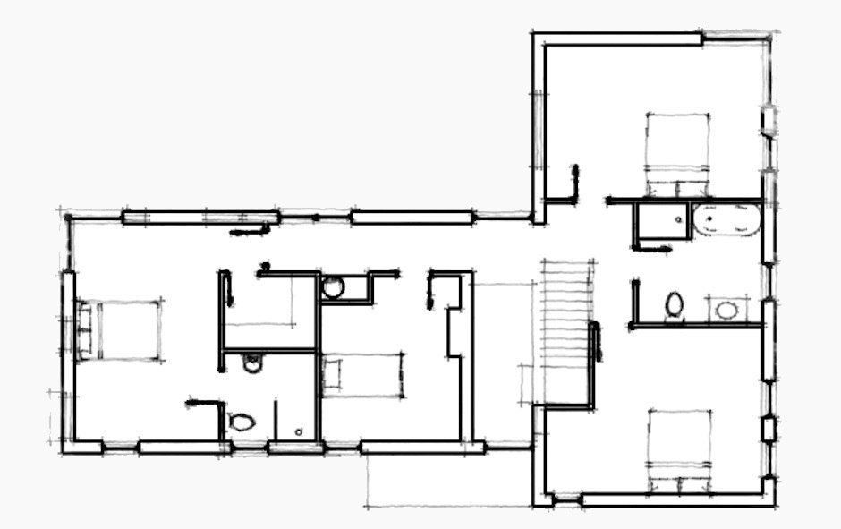 2D drawings of the 1st floor layout first floor 2D drawings