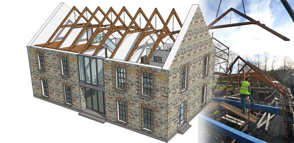 linehan construction 3D design 3D design timber trusses cork