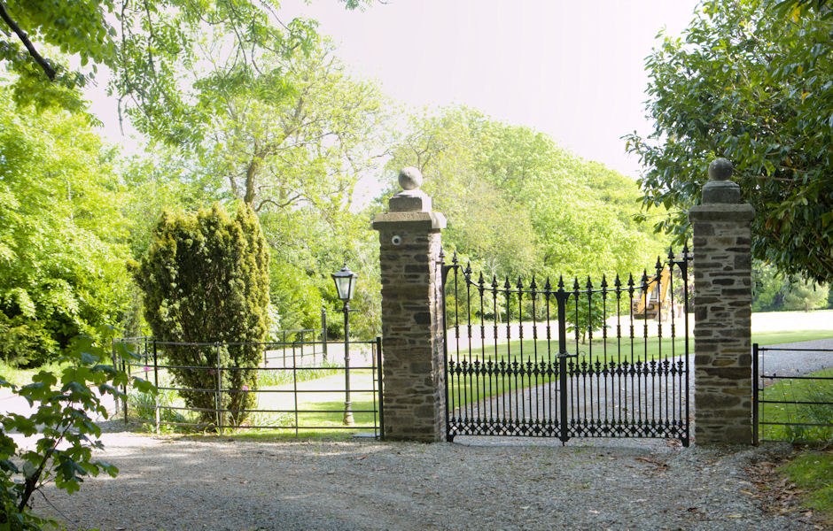 entrance gates to the renovated house entrance gates to the renovated house