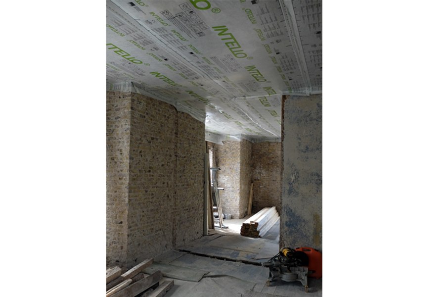 linehan construction intello membrane renovation summerland renovation georgian house breathable membrane ceiling