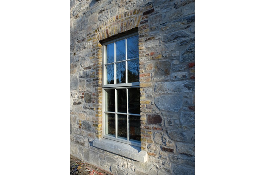 linehan construction brick details window sash window double glazed red and yellow brick
